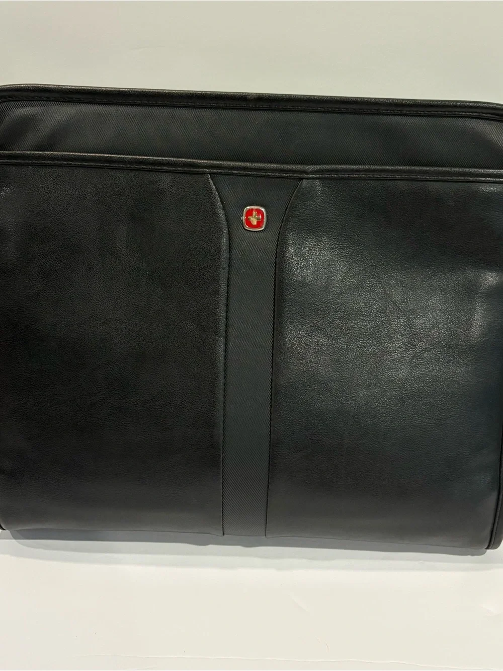 Wenger Premier Leather The Carina Binder Folio Organizer Swiss Army Black 3 Ring